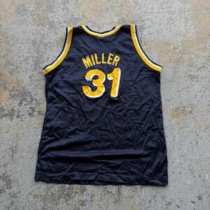 Vintage Reggie Miller 31 Indiana Pacers NBA Basketball Champion Jersey